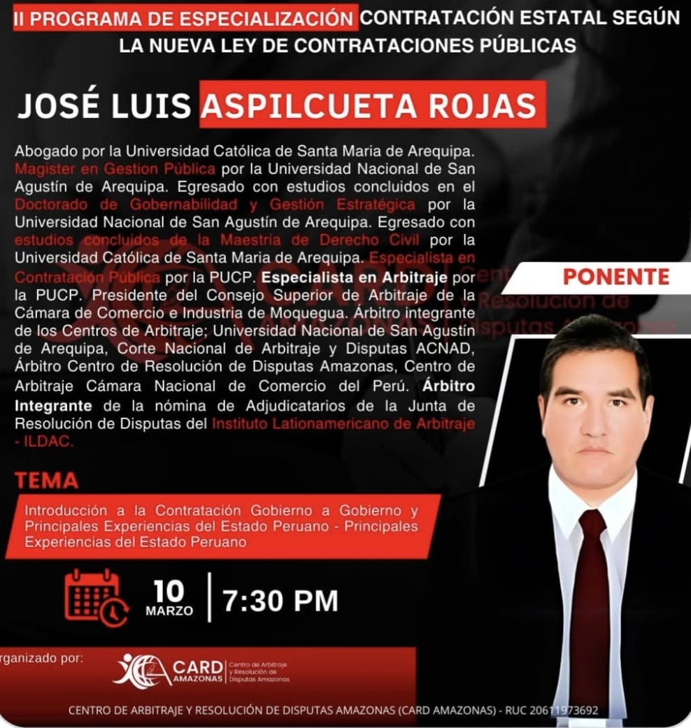 Programa de especialización en contratación estatal